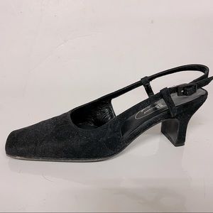 Brown Couture Slingback Shoes